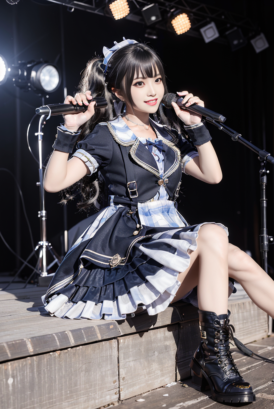 00093-2585738251-realistic, photorealistic, masterpiece, best quality, idol_costume, boots, 1girl, solo, smile, idol, full body, looking at viewe.png